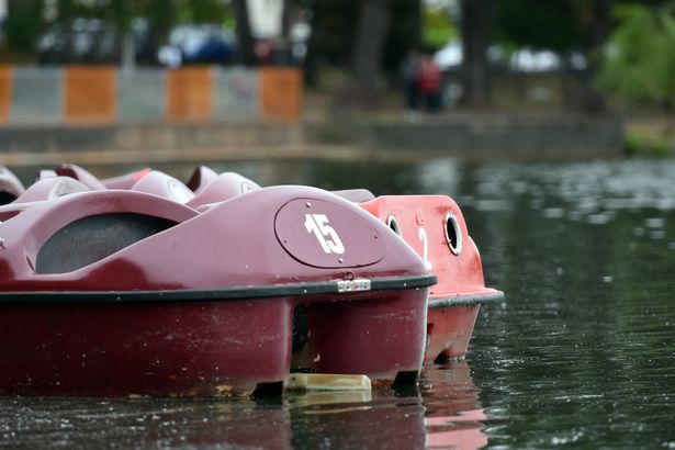 Roath Park lake algae boats