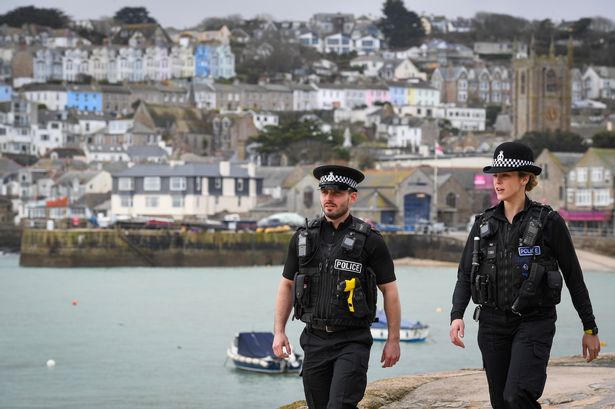 Police officers on patrol